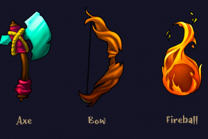 Варианты оружия для казуальной 2д игры
