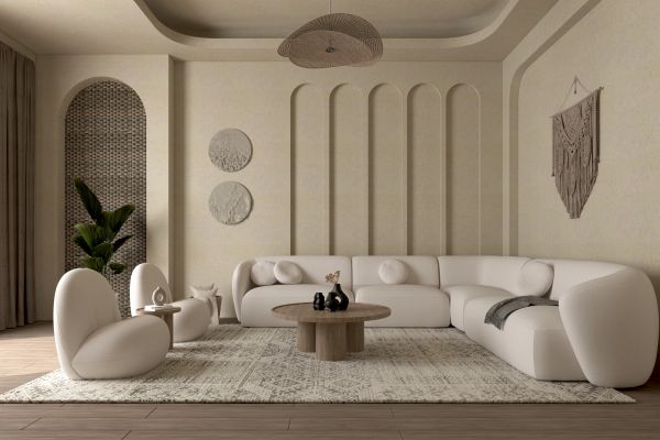 дизайн гостиной в богемном стиле