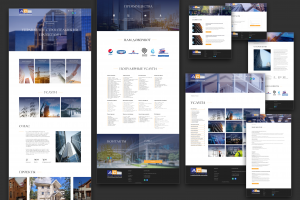 Дизайн сайта в Фигме для строительной организации
