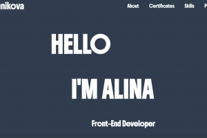 Личный сайт-портфолио для демонстрации навыков фронтенд-разработки. Включает проекты, адаптивный дизайн и контактную форму.