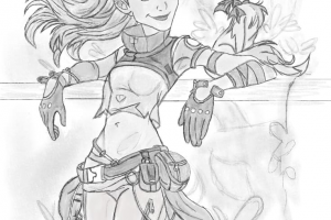 девушка со зверьком