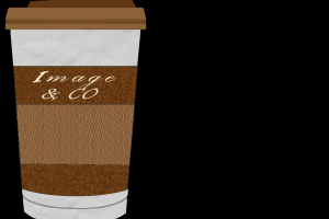кофейный стаканчик и футболка бариста для компании Image&Co