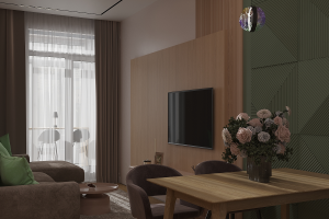 Уютная кухня-гостиная