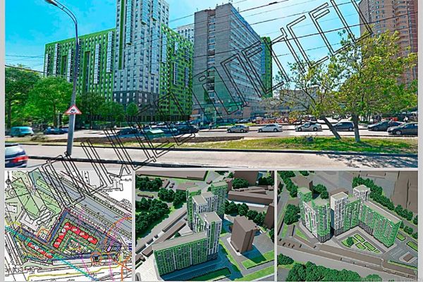 Многоэтажные жилые здания для компании ООО Открытые мастерские