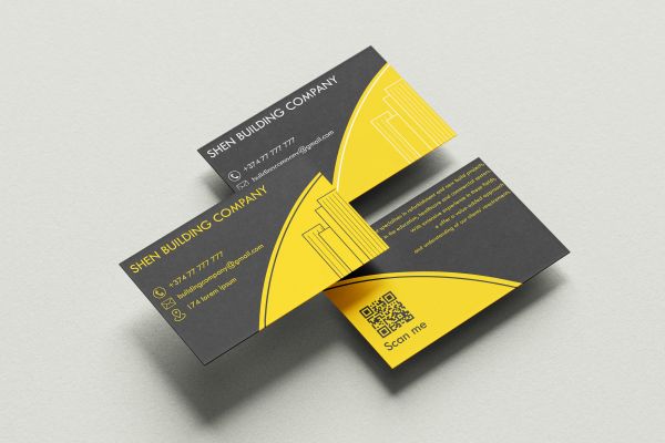 пример дизайна визитной карточки