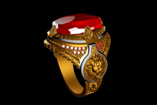 перстень с рубином