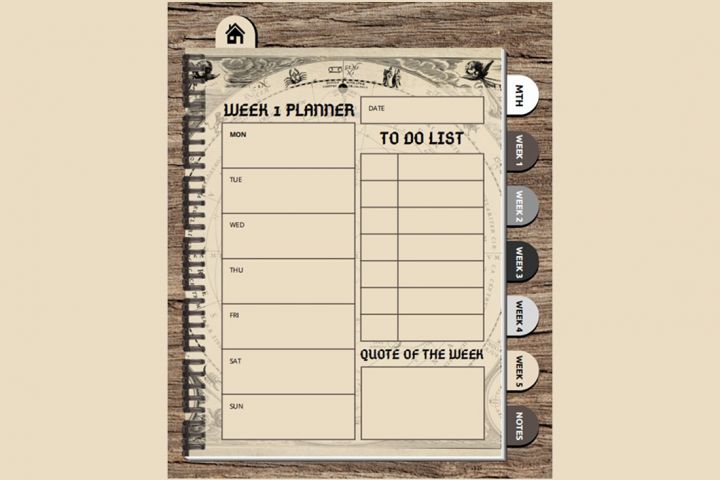 Цифровой планировщик с активными гиперссылками - 5429963