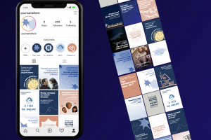 Айдентика для оформления соц сетей  личного блога психолога