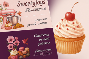 Визитка для кондитера
