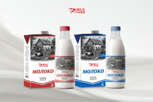 Разработка дизайна упаковки для молока