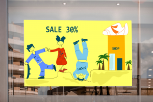 Иллюстрация для витрины магазина