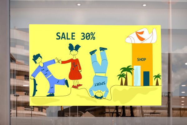 Иллюстрация для витрины магазина