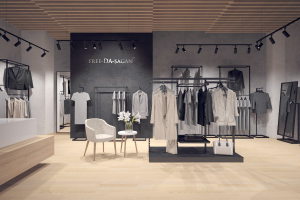 Дизайн интерьера магазина одежды