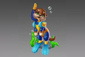 Casual Character: Otter Swimmer