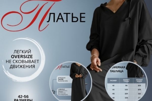 Инфографика для WB "Платье"