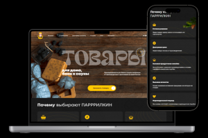 Интернет-магазин для компании Parrrilkin