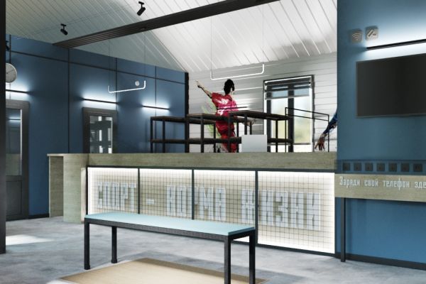 Интерьер пункта проката