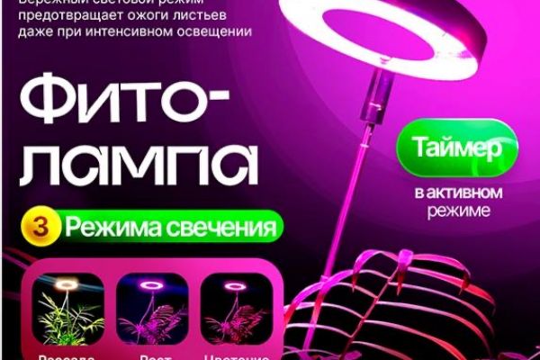 Дизайн на фитолампу