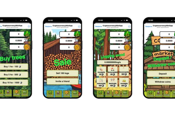 Игра для заработка криптовалюты в формате MiniApp Telegram