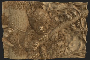 Медвежонок на ветке