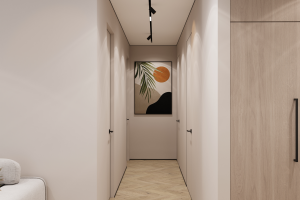 Дизайн интерьера холла в квартире  ЖК "Брусника"