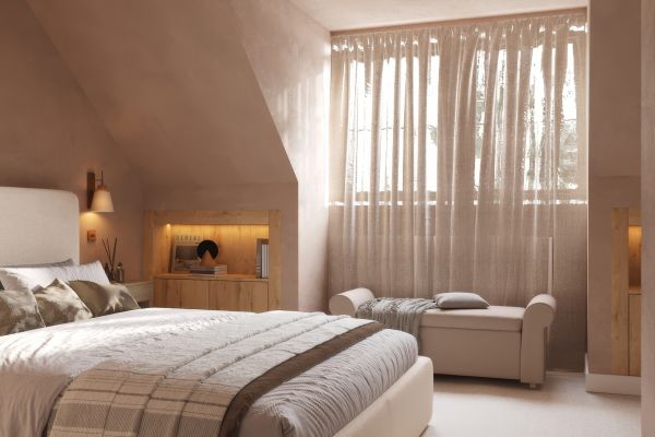 Спальня в мансарде