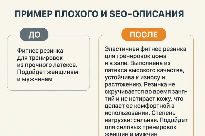 Напишу SEO-описание для товара или категории — под ключ и под алгоритмы - 5439602