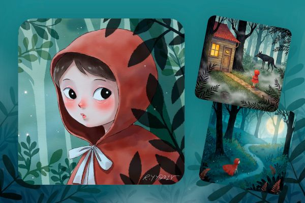 Illustration, Красная Шапочка