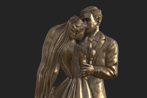 Барельеф для формы шоколада "Свадьба"