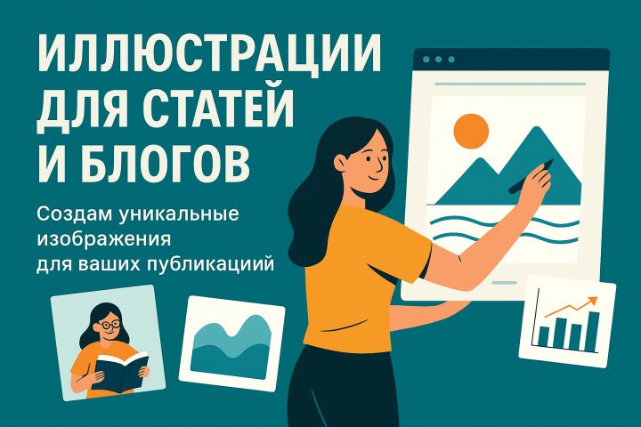 Создам уникальные иллюстрации для статей, блогов и публикаций - 5439968