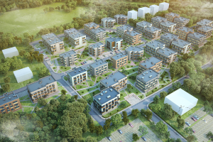 3D Визуализация экстерьера поселока