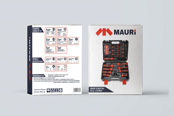 разработка концепта и развёрстка по большой линейки упаковок