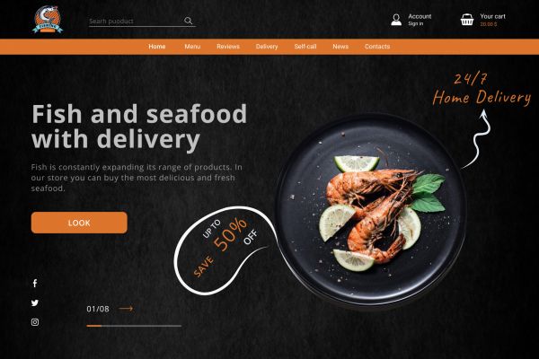 Онлайн продажа рыб и морепродуктов
