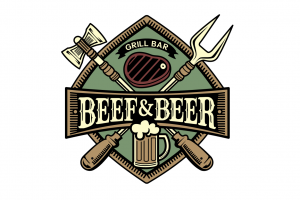 Логотип для гриль бара Beef&Beer
