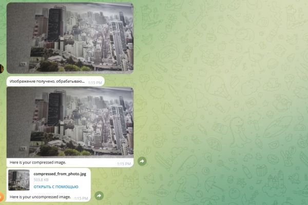 Чат бот для конвертации фотографии из различных форматов