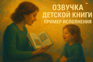 Озвучка детской книги – пример исполнения