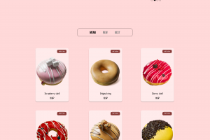 Разработка магазина пончиков