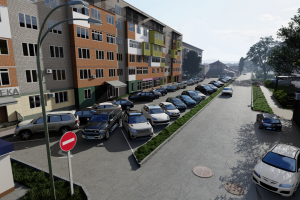 Проект и визуализация парковки г. Черкесск