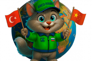 Создала 2D-маскота «Аркот-Курьер» для транспортной компании «Арко-Турс» — персонажа для email-подписей, подчёркивающего дружелюбие и международный охват бренда.