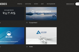 Сайт для рекламного агентства beznebes.ru