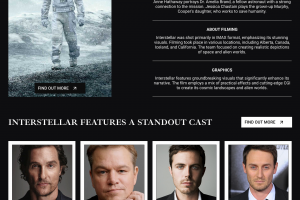 Сайт для фильма/мероприятия