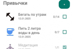 Мобильное приложение "Трекер полезных привычек"