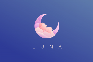 Логотип для мобильного приложение для беременных - Luna App
