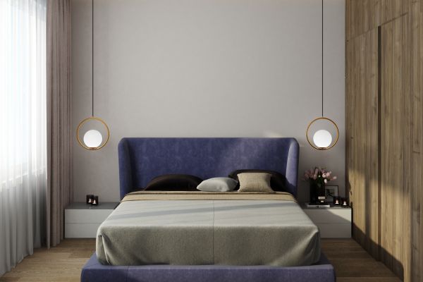 Дизайн проект квартиры 80 кв.м ЖК Лица - спальня