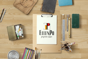 Логотип для студии интерьерного дизайна "Ellen Po"