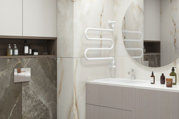 Дизайн - проект квартиры 60 кв.м ЖК "Пироговская ривьера"-ванная