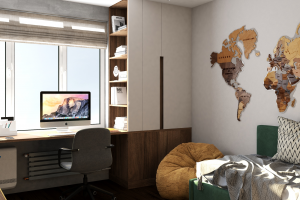 Дизайн проект квартиры 57 кв.м г.Москва - детская