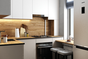 Дизайн проект квартиры 49 кв.м г.Москва - кухня