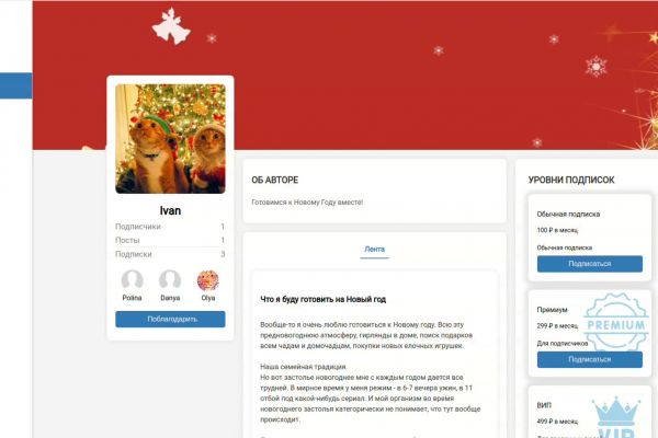 Сайт для монетизации контента