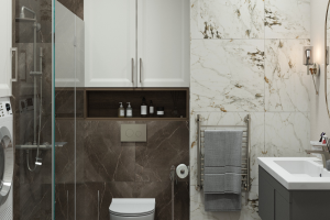 Дизайн - проект квартиры 51 кв.м ЖК Свой - ванная